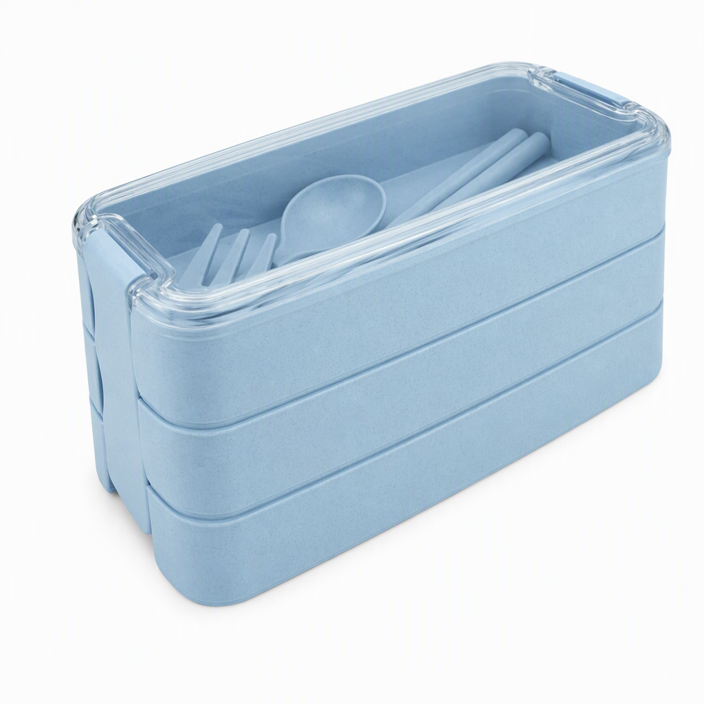 ⏳Time-Limited Special⏰Pack Fresh Meals Instantly! 3-Layer Bento Lunch Box with Cutlery