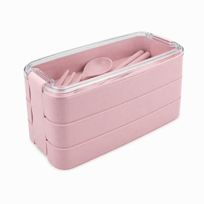 ⏳Time-Limited Special⏰Pack Fresh Meals Instantly! 3-Layer Bento Lunch Box with Cutlery
