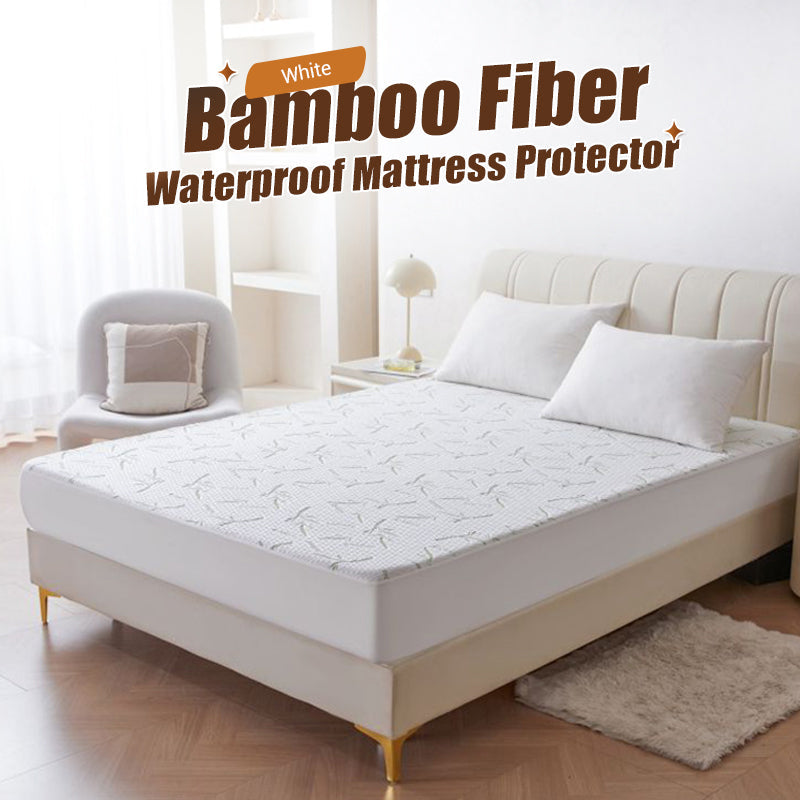 🔥Limited-Time Offer! 🛏️ Bamboo Fibre Waterproof Mattress Protector – Stay Dry, Fresh & Comfortable Night After Night ✨
