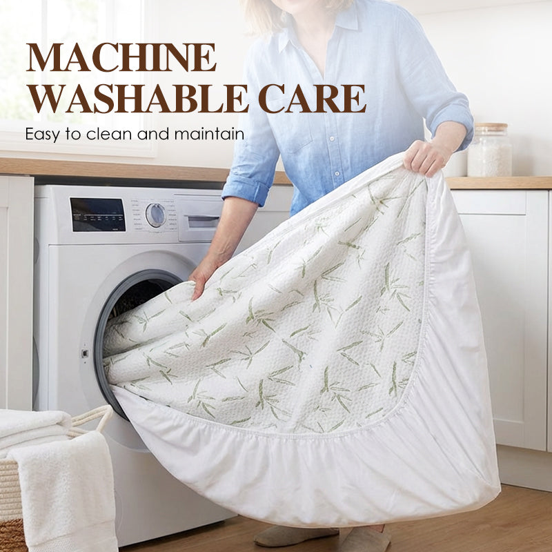 🔥Limited-Time Offer! 🛏️ Bamboo Fibre Waterproof Mattress Protector – Stay Dry, Fresh & Comfortable Night After Night ✨