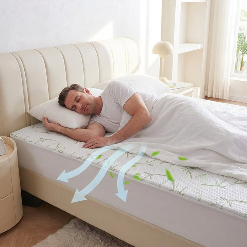 🔥Limited-Time Offer! 🛏️ Bamboo Fibre Waterproof Mattress Protector – Stay Dry, Fresh & Comfortable Night After Night ✨