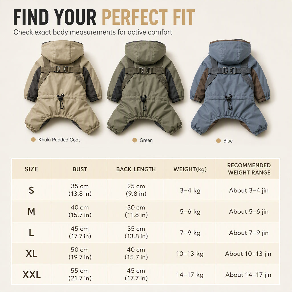 ⏳Limited-time 50% off💥Warm Padded Dog Winter Coat Waterproof Windproof Outdoor Pet for Autumn and Winter