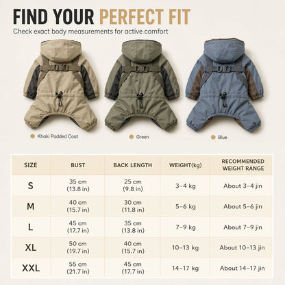 ⏳Limited-time 50% off💥Warm Padded Dog Winter Coat Waterproof Windproof Outdoor Pet for Autumn and Winter