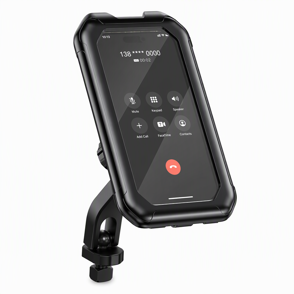 📢📢50% OFF !! ⏰ Waterproof Bike & Motorcycle Phone Holder – IPX6, Touchable, 360° Rotation ✨