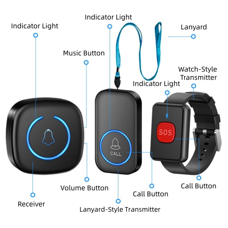 📢📢50% OFF !! ⏰Wireless Caregiver Pager Smart Call System