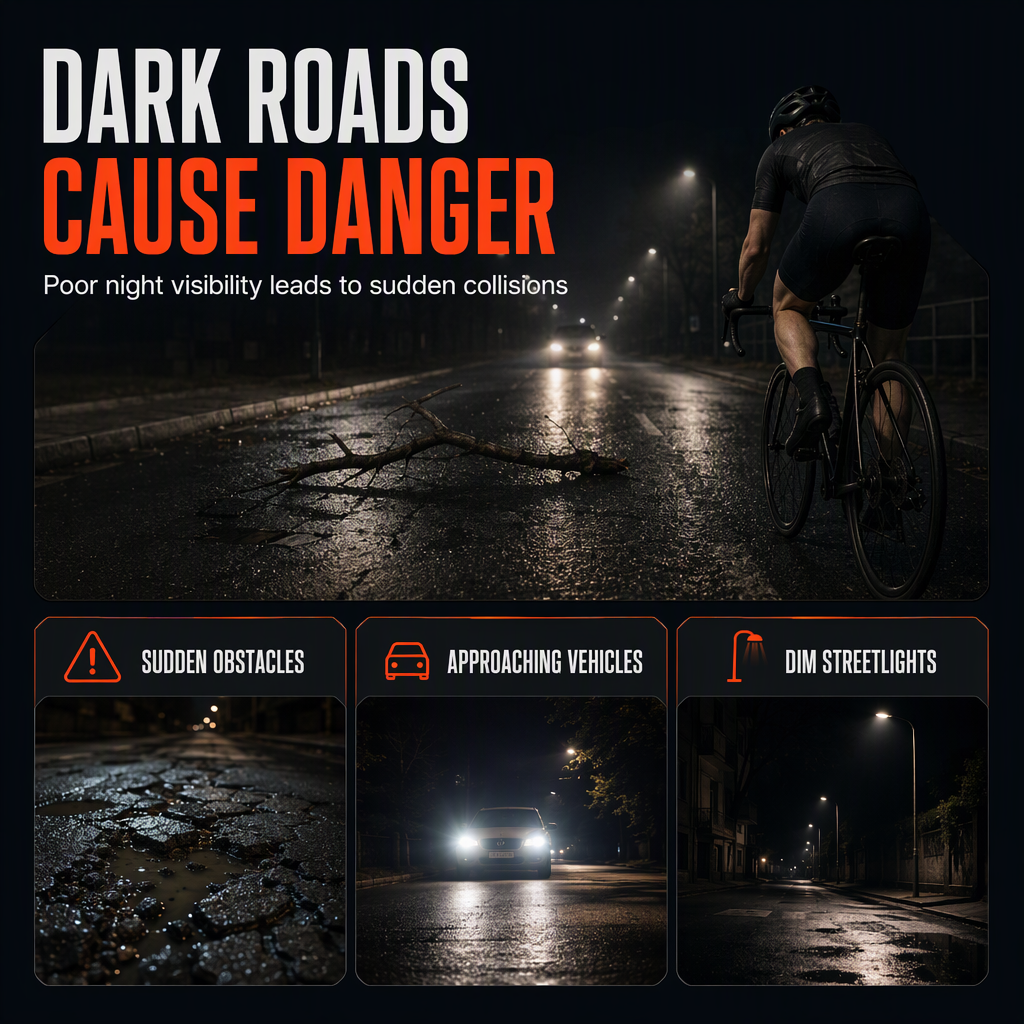 Bright Bicycle Light Front Headlight and Rear Taillight for Mountain Bike Night Riding Safety Warning Cycling Accessories