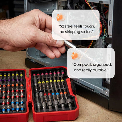 ⏳🔥LIMITED-TIME 50% OFF! ⏰Fix Any Screw Instantly! 83-Piece S2 Steel Screwdriver Bit Set
