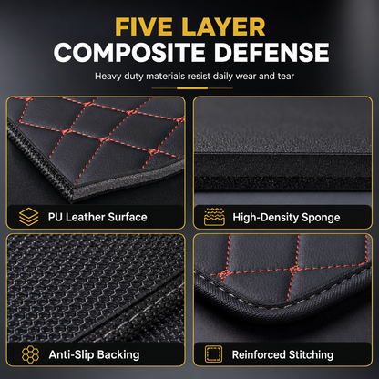 📢📢50% OFF !! ⏰Universal PVC Leather Car Trunk Mat Cargo Liner for Sedans and SUVs Easy to Clean 100x70cm