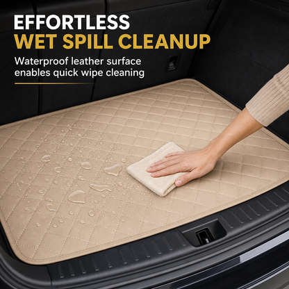 📢📢50% OFF !! ⏰Universal PVC Leather Car Trunk Mat Cargo Liner for Sedans and SUVs Easy to Clean 100x70cm
