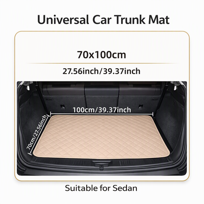 📢📢50% OFF !! ⏰Universal PVC Leather Car Trunk Mat Cargo Liner for Sedans and SUVs Easy to Clean 100x70cm