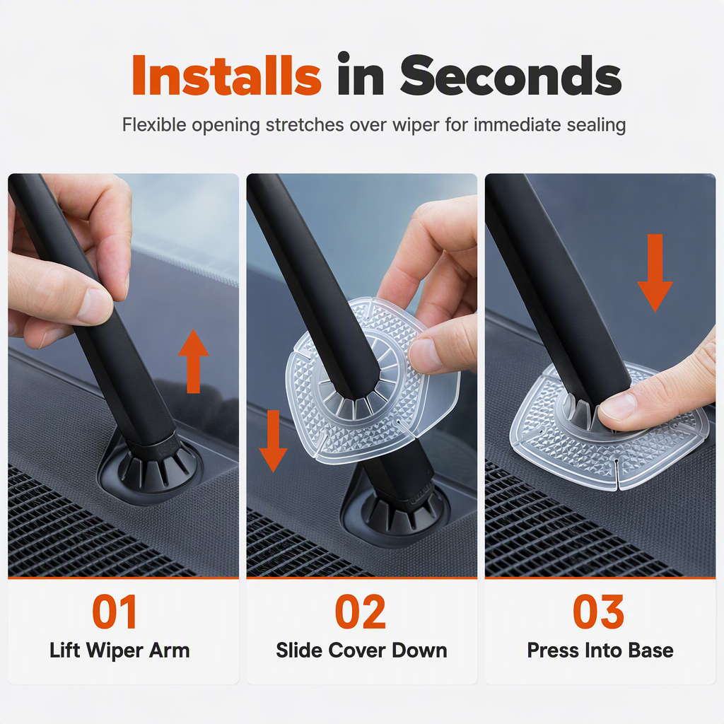 🚗LAST DAY SALE: ONLY ￡6.99!!🎁✨Car Windshield Arm Hole Dust Cover