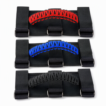 🤝 Non-Slip Paracord Braided Roof Grab Handle – For SUV & Off-Road Vehicles ✨