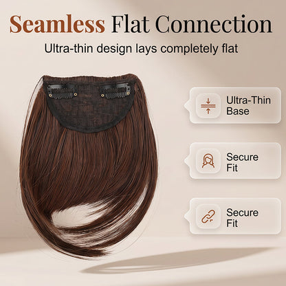 💇‍♀️Synthetic Straight Fringe Bangs Hair Extension – Instant Hairstyle Change✨