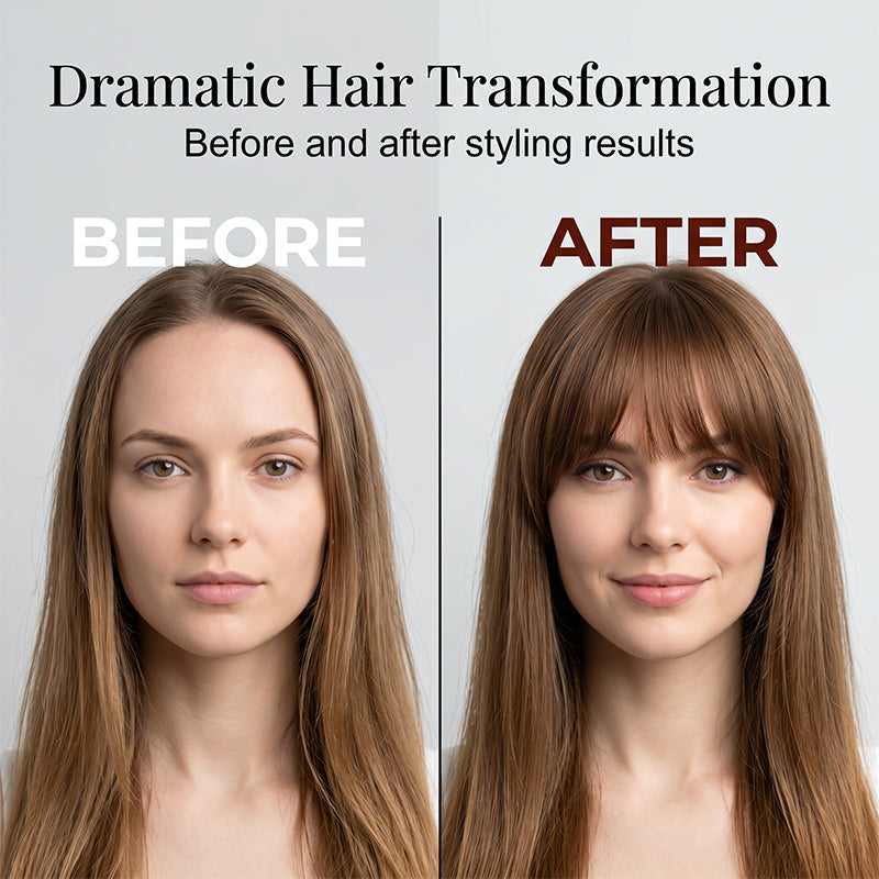 💇‍♀️Synthetic Straight Fringe Bangs Hair Extension – Instant Hairstyle Change✨