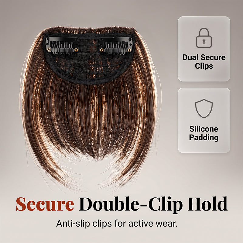 💇‍♀️Synthetic Straight Fringe Bangs Hair Extension – Instant Hairstyle Change✨