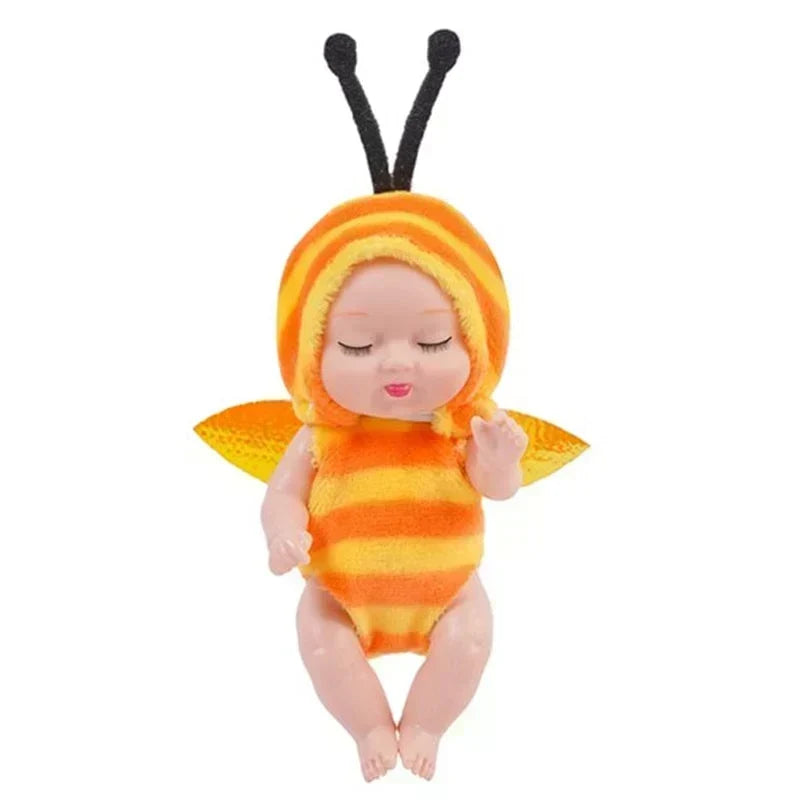 📢📢50% OFF !! ⏰Mini Lifelike Realistic sleeping baby doll set with animal costumes