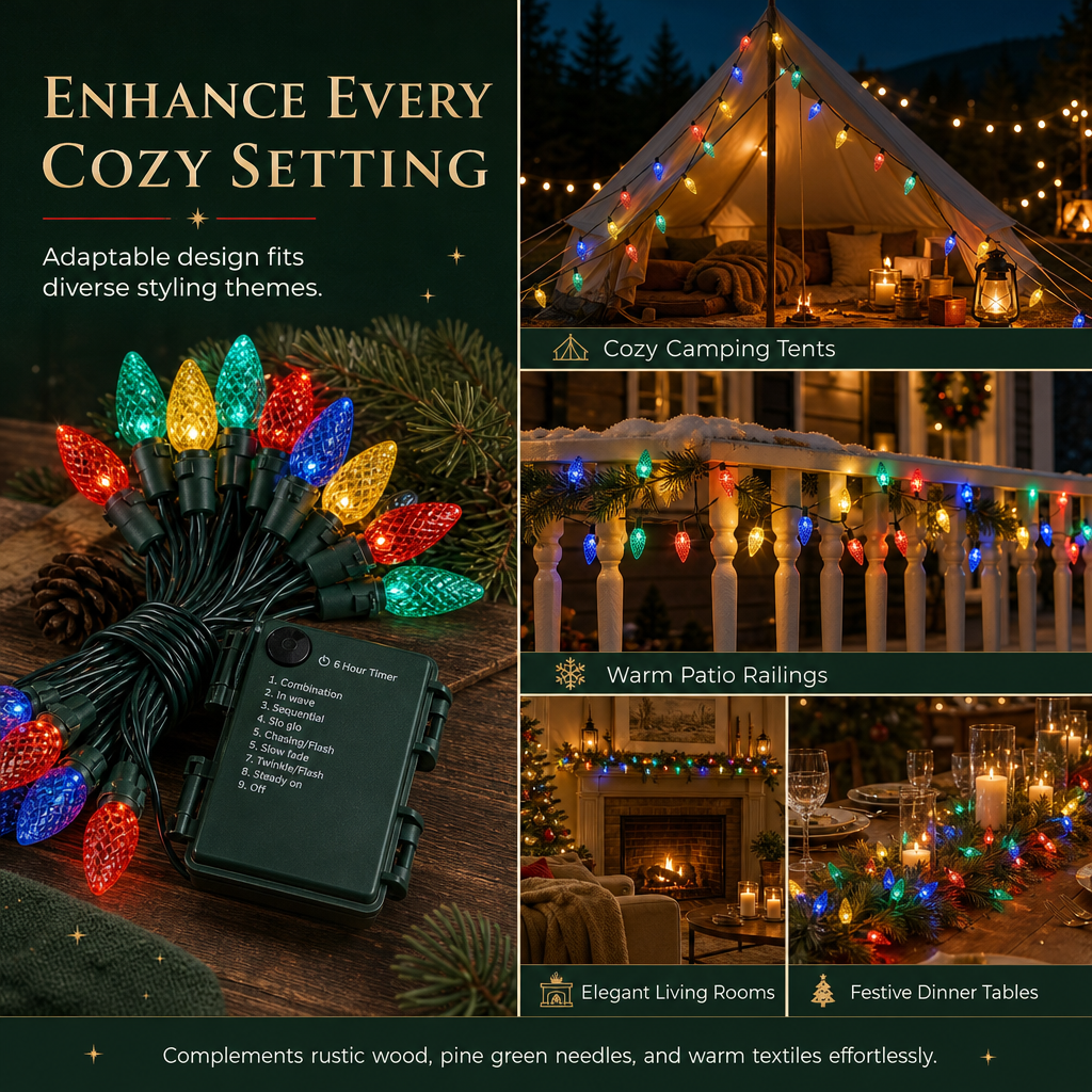 🍓 LIMITED-TIME 50% OFF! ✨ Battery Operated Strawberry String Lights – 8 Modes, Waterproof, Festive Decoration 🎃