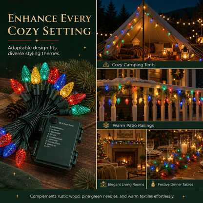 🍓 LIMITED-TIME 50% OFF! ✨ Battery Operated Strawberry String Lights – 8 Modes, Waterproof, Festive Decoration 🎃