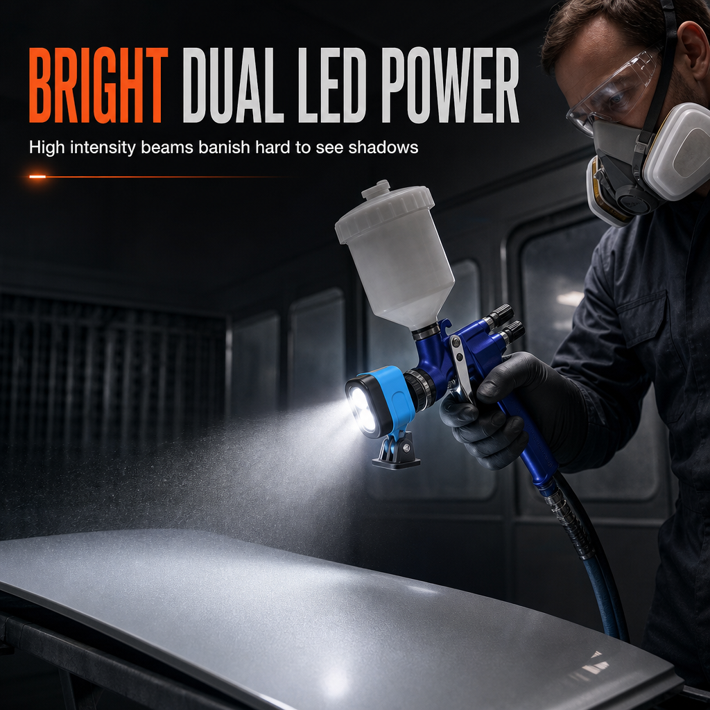 🔧 LIMITED-TIME 50% OFF! ✨ Lightweight Spray Gun – LED Aiming, Even Finish, Multi-scene 🎨