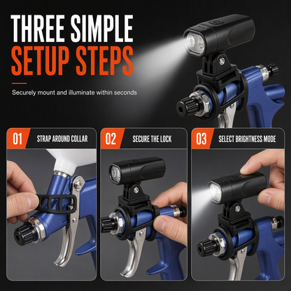🔧 LIMITED-TIME 50% OFF! ✨ Lightweight Spray Gun – LED Aiming, Even Finish, Multi-scene 🎨