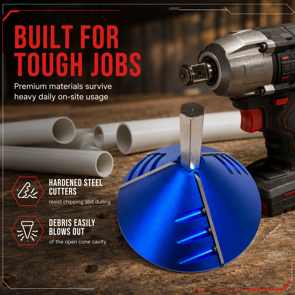 📢PVC Pipe Chamfering Tool – Drill-Powered, Smooth 30° Bevels in Seconds 💡✨