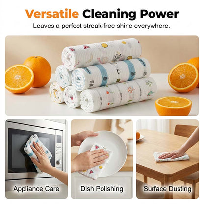 🧽 Pre-Soaped Disposable Kitchen Wipes – Quick Cleaning Towels for Daily Messes ✨