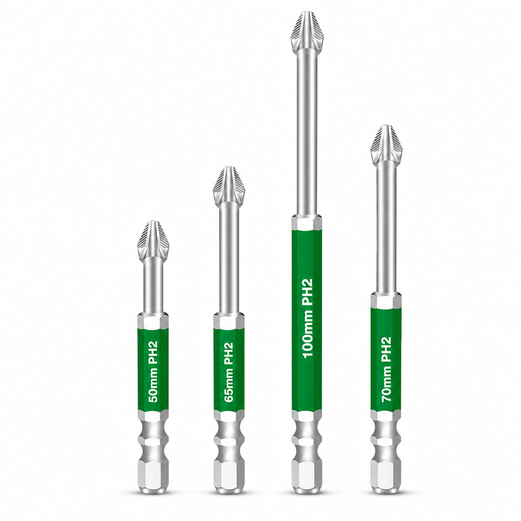 🔧 Magnetic Phillips Screwdriver Bit Set – High Hardness & Impact Resistant ⚙️✨