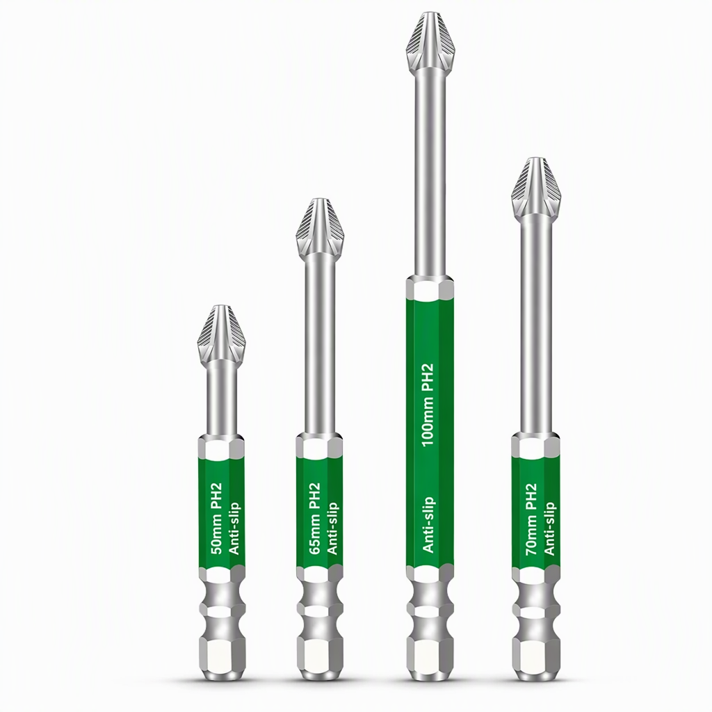 🔧 Magnetic Phillips Screwdriver Bit Set – High Hardness & Impact Resistant ⚙️✨