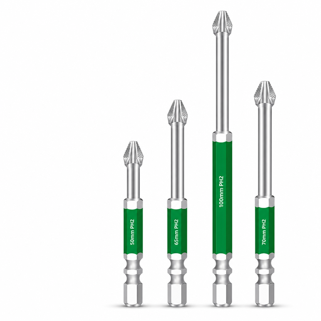 🔧 Magnetic Phillips Screwdriver Bit Set – High Hardness & Impact Resistant ⚙️✨