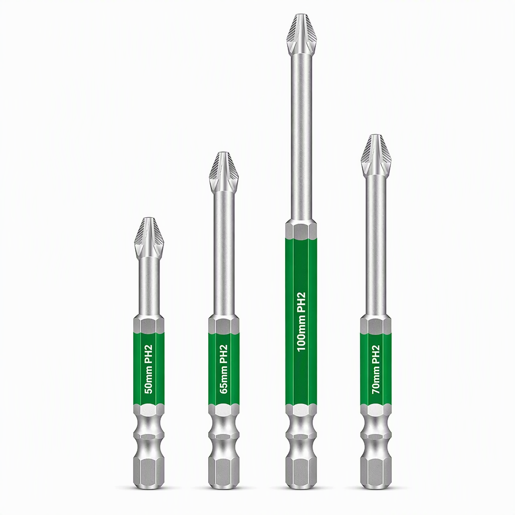 🔧 Magnetic Phillips Screwdriver Bit Set – High Hardness & Impact Resistant ⚙️✨