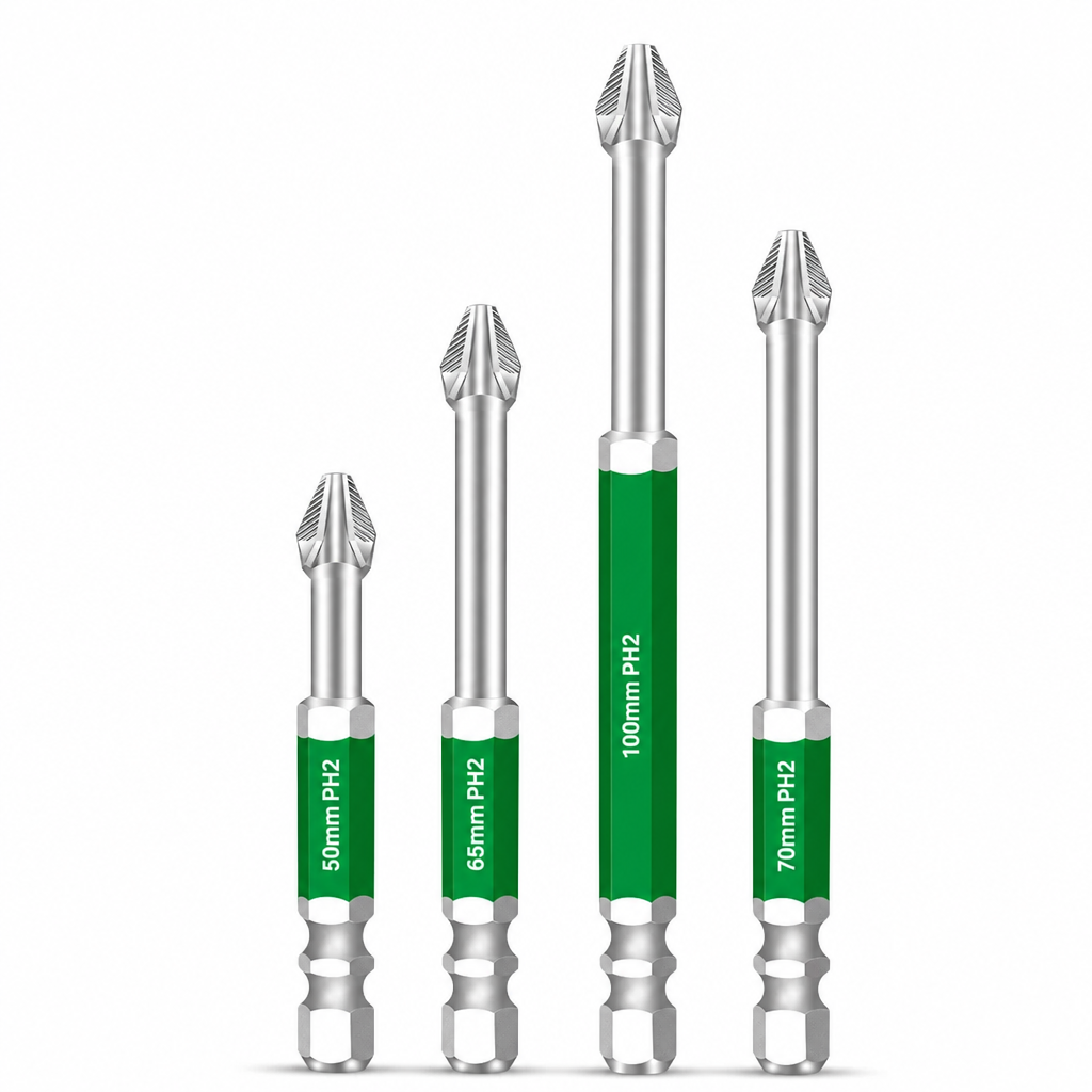 🔧 Magnetic Phillips Screwdriver Bit Set – High Hardness & Impact Resistant ⚙️✨