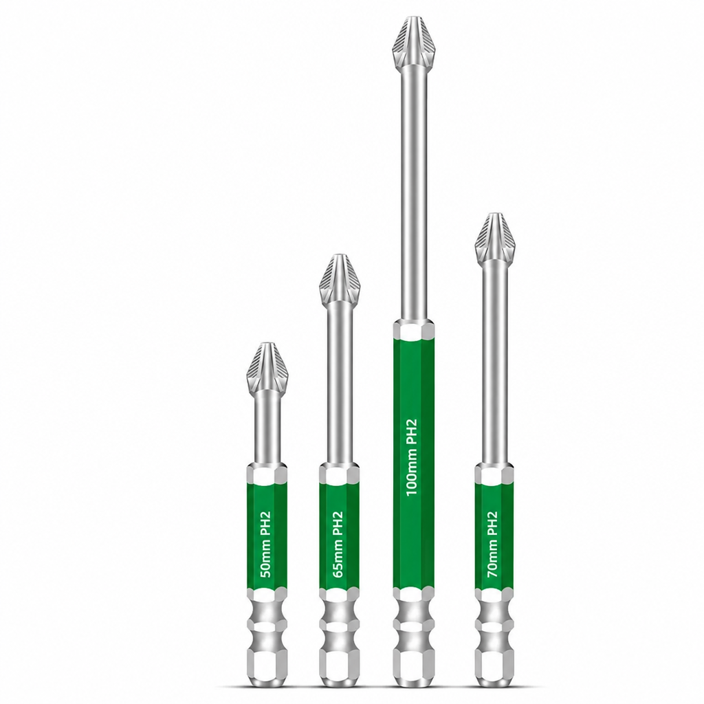 📢 50% OFF!🔥✨Magnetic Phillips Bit Set – Anti-Slip Grip & Impact Resistance for DIY & Repairs