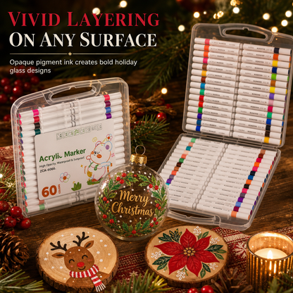 📢📢50% OFF !! ⏰Acrylic Marker Pen Set with Storage Case for Drawing