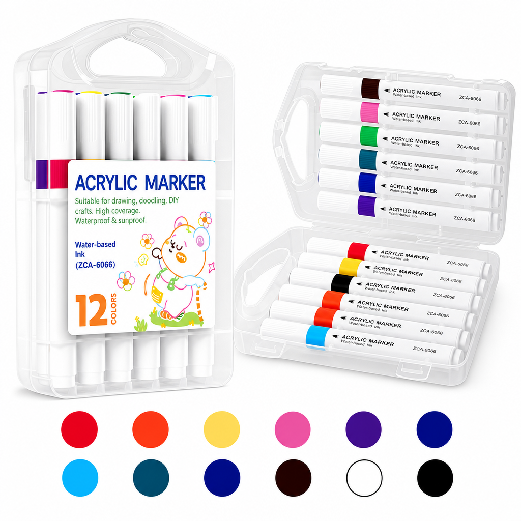 📢📢50% OFF !! ⏰Acrylic Marker Pen Set with Storage Case for Drawing