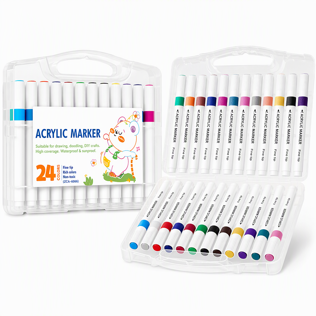 📢📢50% OFF !! ⏰Acrylic Marker Pen Set with Storage Case for Drawing