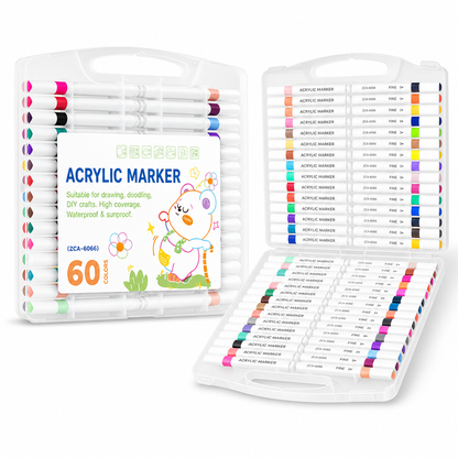 📢📢50% OFF !! ⏰Acrylic Marker Pen Set with Storage Case for Drawing