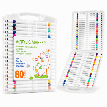 📢📢50% OFF !! ⏰Acrylic Marker Pen Set with Storage Case for Drawing