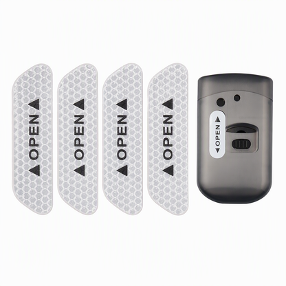 📢📢50% OFF !! ⏰4 Pieces Car Door Reflective Warning Stickers OPEN Safety Anti Collision Decals