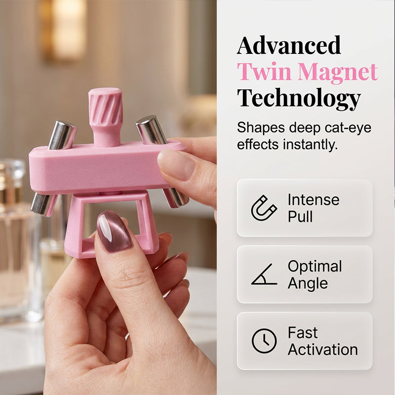 Rotating Cat-Eye Nail Magnet Tool