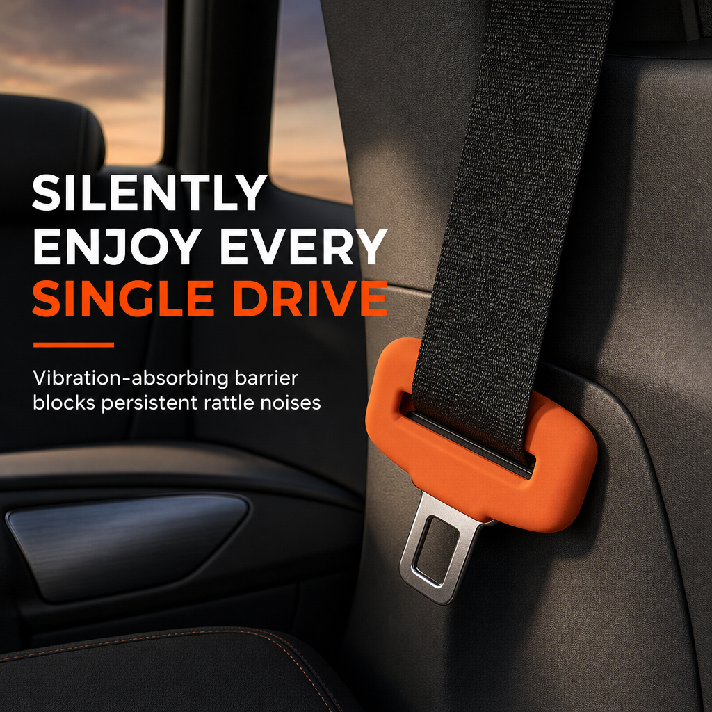 🎁2026 New Arrivals 50% OFF💥 Universal Silicone Seat Belt Buckle Cover – Anti-collision, Anti-scratch, Noise Reduction 🚗