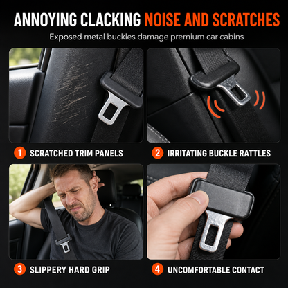 🎁2026 New Arrivals 50% OFF💥 Universal Silicone Seat Belt Buckle Cover – Anti-collision, Anti-scratch, Noise Reduction 🚗