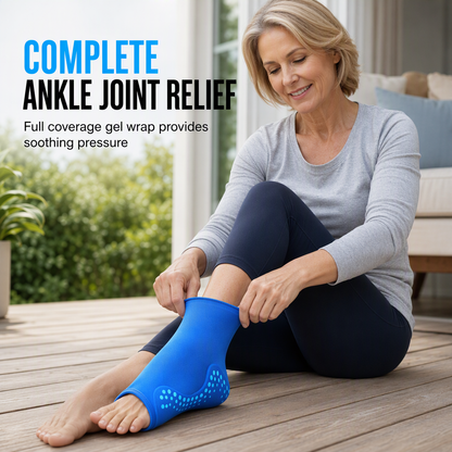 Extended 3D Thickened Solid Gel Ankle Pack Wrap for Foot and Ankle Cold Therapy