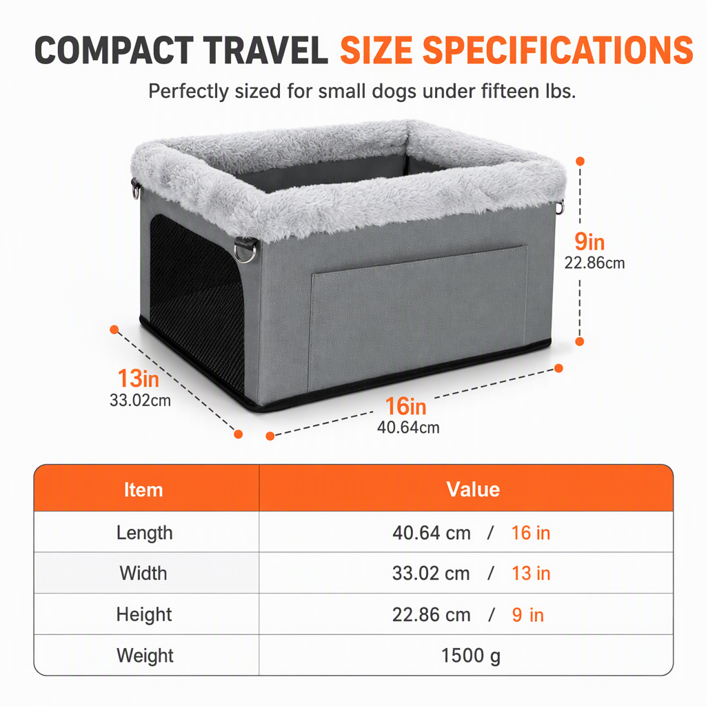 🐶 LIMITED‑TIME 50% OFF! 🚗 Heavy‑Duty Dog Car Booster Seat – Rigid Metal Frame, Waterproof Oxford & Seat Protection 🛡️
