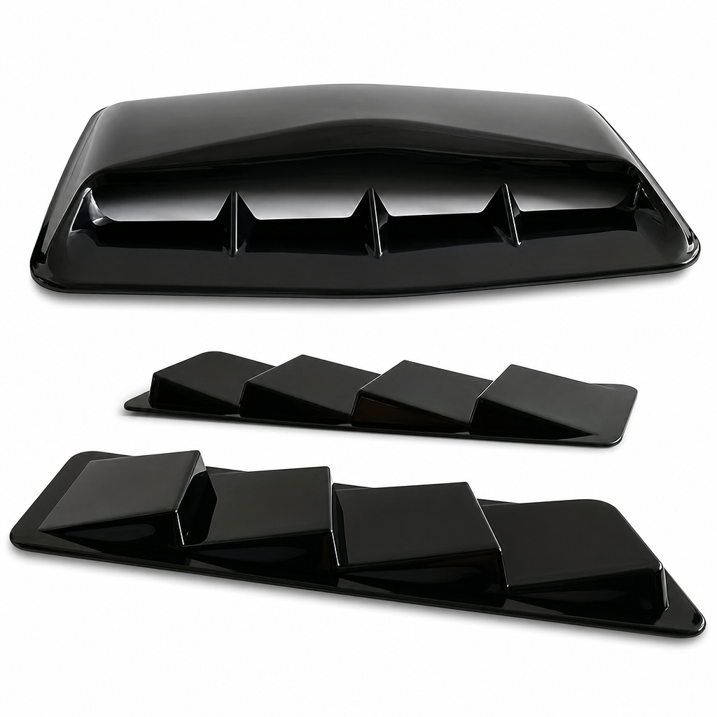 ✨ Car Hood Fake Air Vent Sticker – Shark Gill Style, Sport Look, No Drilling 🏎️