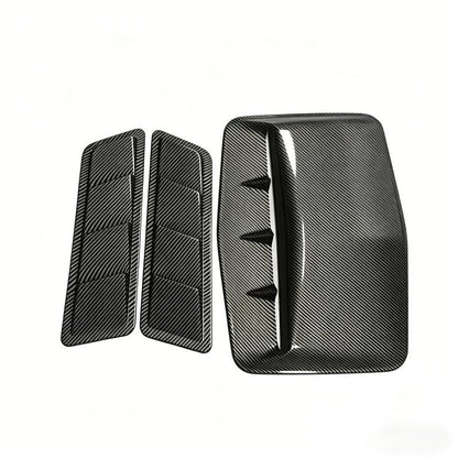✨ Car Hood Fake Air Vent Sticker – Shark Gill Style, Sport Look, No Drilling 🏎️