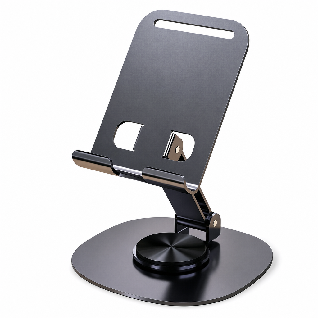 ⏳Time-Limited Special⏰ All-Metal Phone Stand – 360° rotating desktop holder ✨