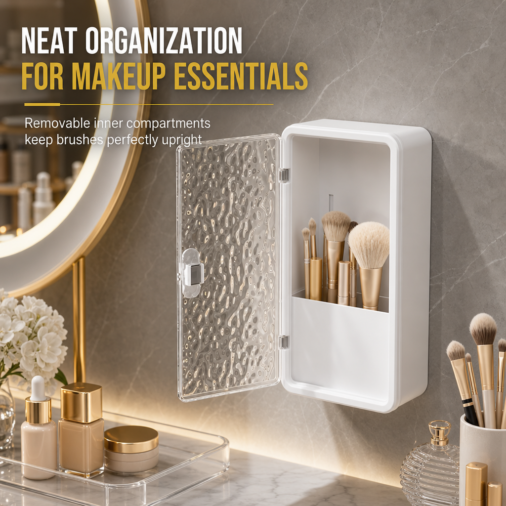 ⏳🔥LIMITED-TIME 37% OFF! ⏰Careluxpro Wall-Mounted Bathroom Organizer – Space-saving & easy install ✨