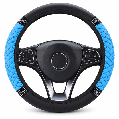 💎 LIMITED-TIME 49% OFF! ✨ Rhinestone Steering Wheel Cover – Sparkling, Quilted, Luxury 🚗