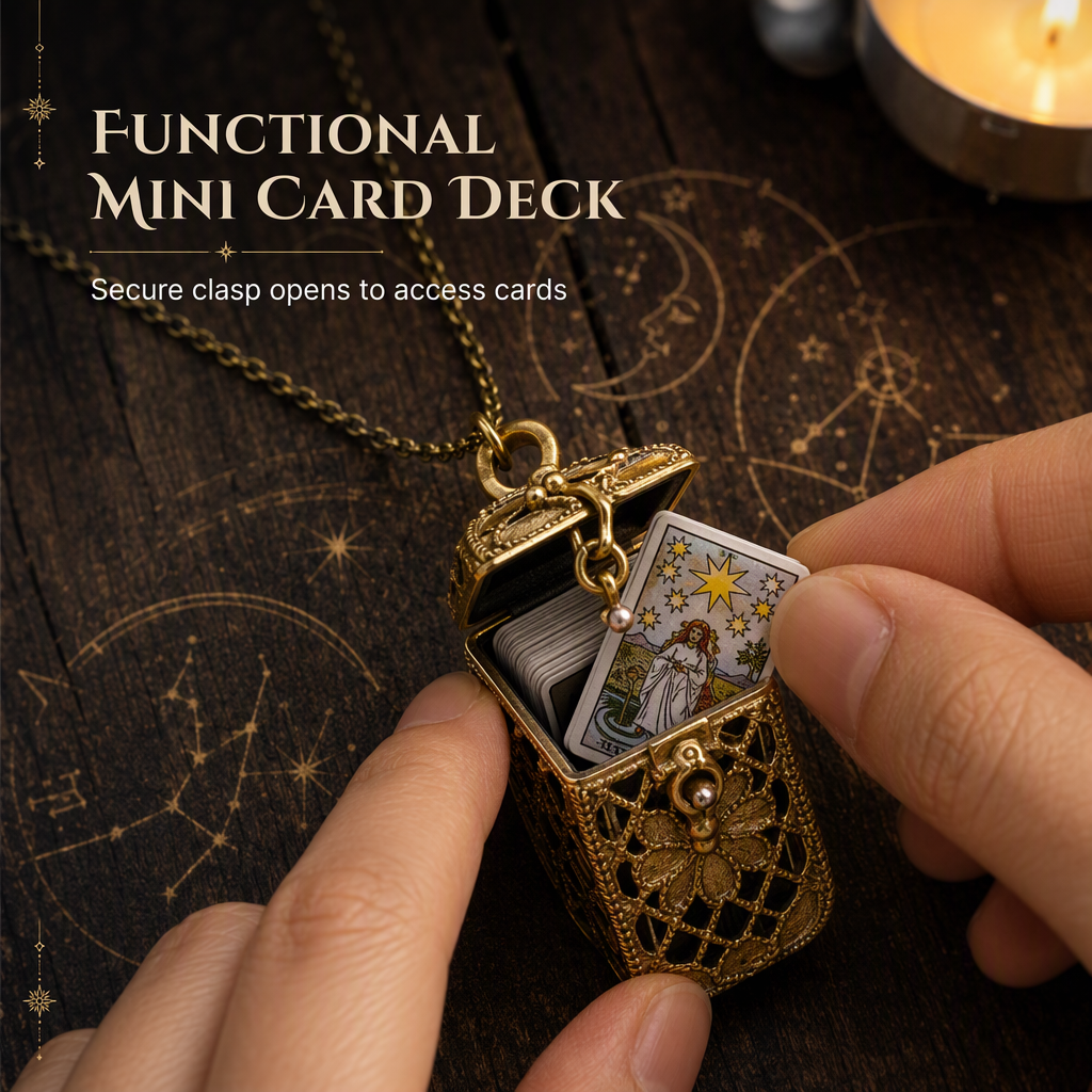 ⏳🔥LIMITED-TIME 50% OFF! ⏰Women's Tiny Tarot Card with Chain Jewelry