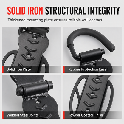 📢📢LIMITED-TIME 50% OFF⏰Adjustable Wall Mounted Bike Hanger Indoor Bicycle Storage Rack Hook for Mountain Bikes